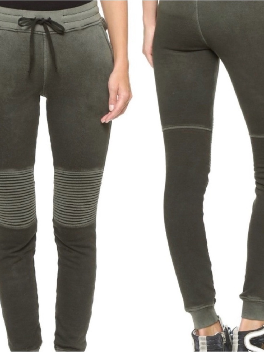 Cotton Citizen Moto Jogger Sweatpants Small Sage Green Garment Dyed Made USA